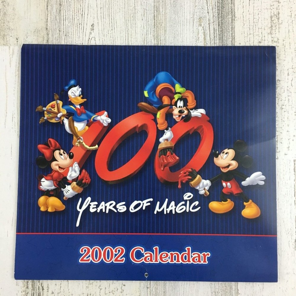 Walt Disney World 100 Years of Magic 2002 Wall Calendar Attraction Photos